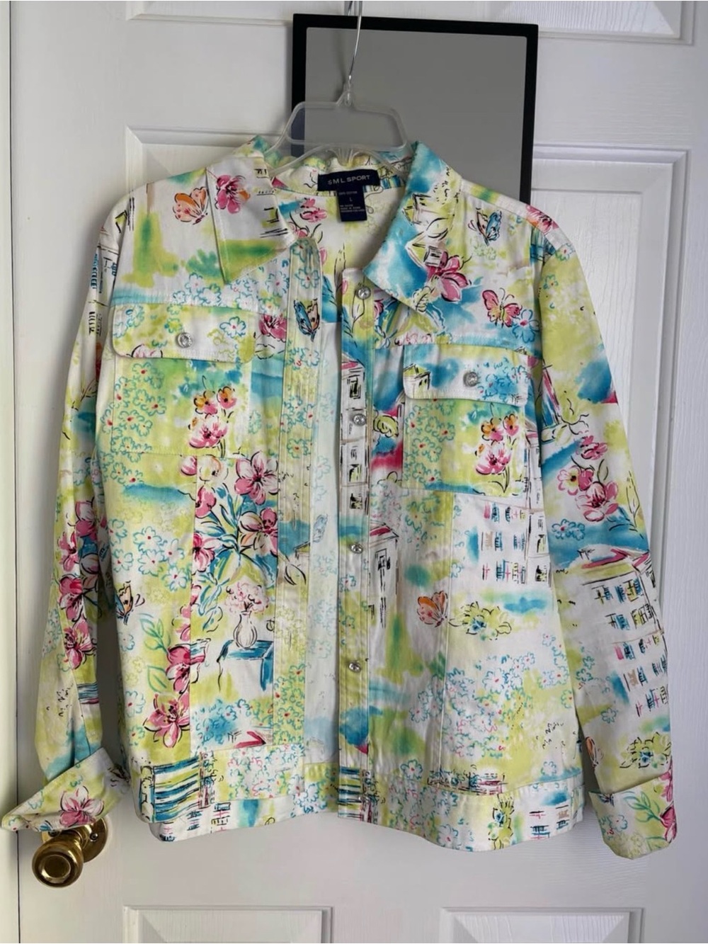 SML Sport Floral Print Lightweight Jacket - Pastel Multi